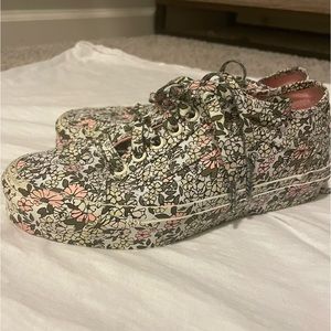 Floral Vans sneakers